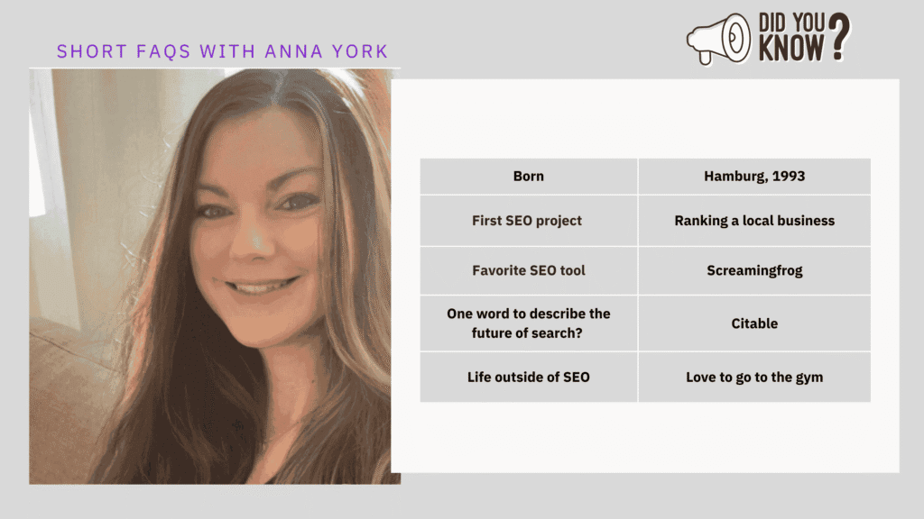 Anna York FAQ