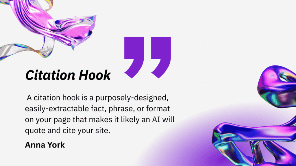 Citation Hook- Anna York Definition