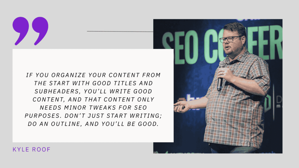 Kyle Roof- SEO Expert Qoute