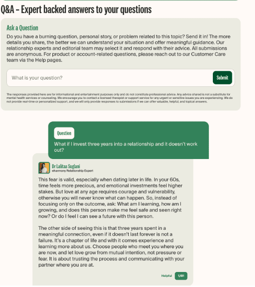 Q&A questions examples