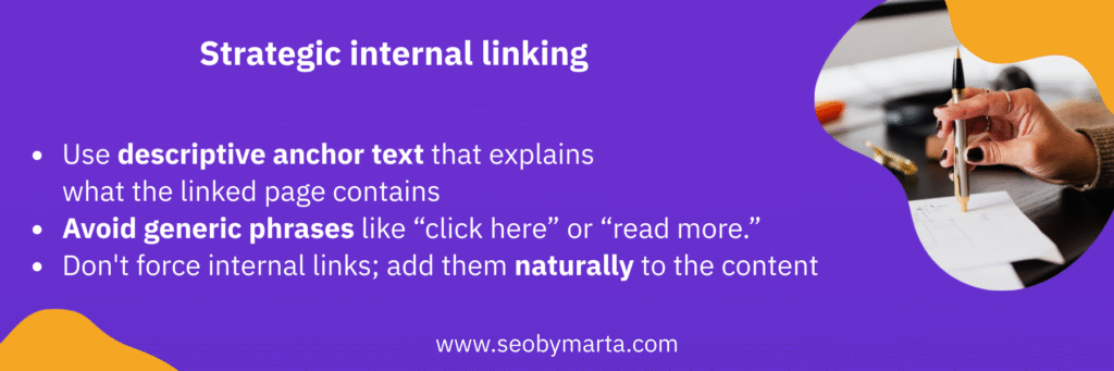 strategic internal linking